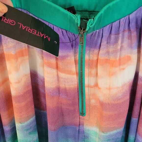 Material Girl 100% Rayon High Low Hem Sundress - Size L (NWT) - Picture 8 of 12